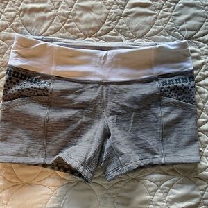 Lululemon Athletica Black and White Bike Shorts